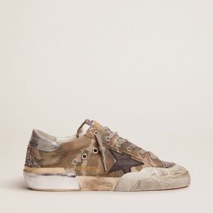 Golden Goose: Super-Star Penstar LAB Camouflage canvas LTD Edition